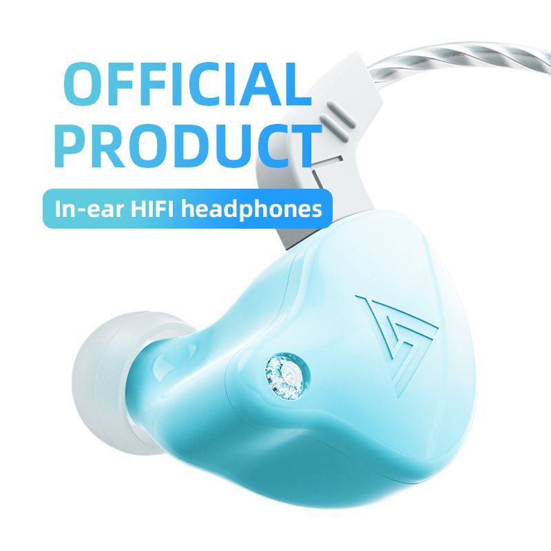 QKZ AK6-X Wired Earphones With Mic Volume wire control HIFI Stereo Wire Headphone in-Ear Sports Earphone Noise Cancelling Earphone computer ipad laptop earphone Original QKZ Earphones