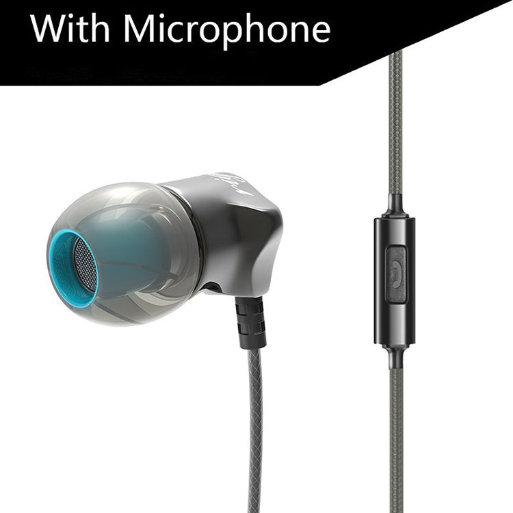 QKZ DM7 Noise Isolating HD HiFi In Ear Earphone QKZ Earphones Original Wire Control Earphones with mic 3.5MM Audio Jack Sports Wired Earphone For Android Phone ipad Computer Wired Earphone