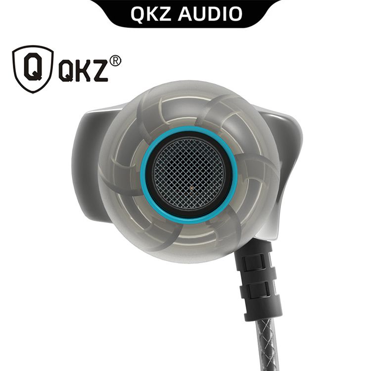 QKZ DM7 Earphone Metal Stereo Noise Cancelling In-ear Headset Built-in Mic HiFi Heavy Bass 3.5mm Universal Earbuds Gaming Earphone For Computer Laptop Earphone With Mic QKZ Earphones