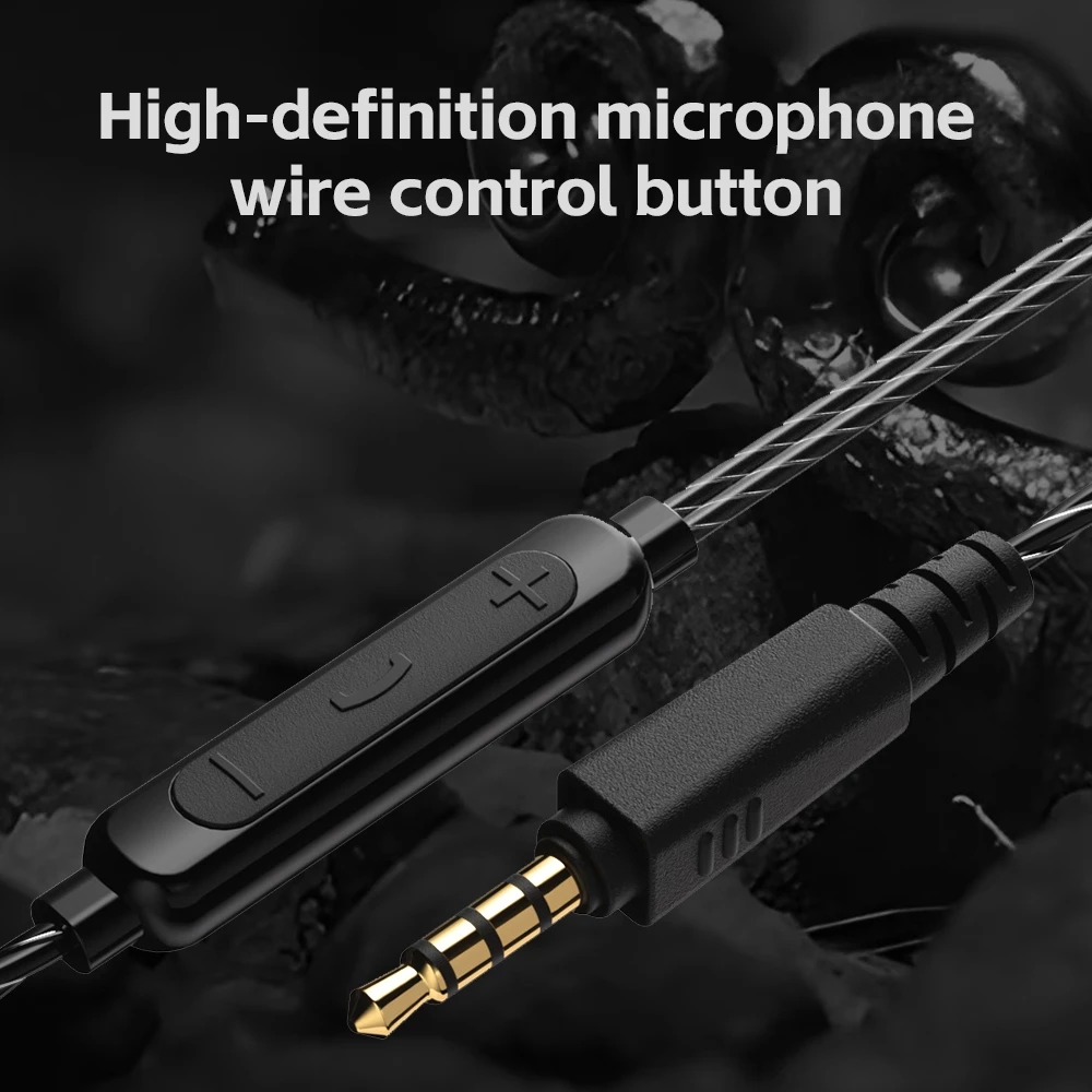 QKZ AK6-Ultra in-ear dynamic coil headphones Mobile phone monitor headphones with wire control run Sports buds 3.5mm Aux Jack Wired Earphones With Mic Gaming Earbuds Noise Cancelling Wired Earphone