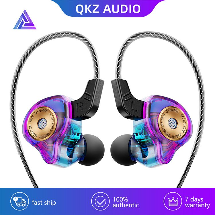 QKZ AK6-Ultra in-ear dynamic coil headphones Mobile phone monitor headphones with wire control run Sports buds 3.5mm Aux Jack Wired Earphones With Mic Gaming Earbuds Noise Cancelling Wired Earphone