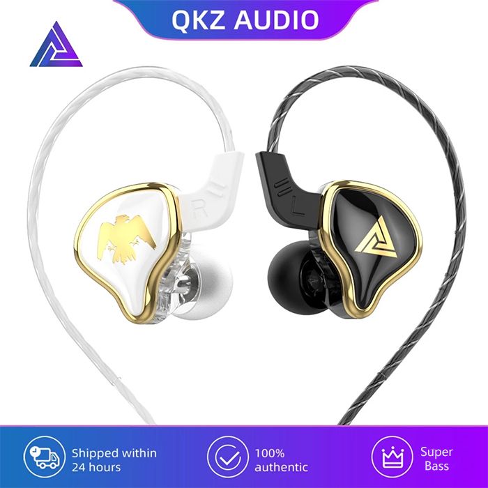 QKZ AK6 Ares Monitor Grade in-ear Dynamic Headphones Wired Earphones Noise Canceling Wire Control Headset For Computer Gaming Headphone 3.5MM Audio Earphones With Microphone