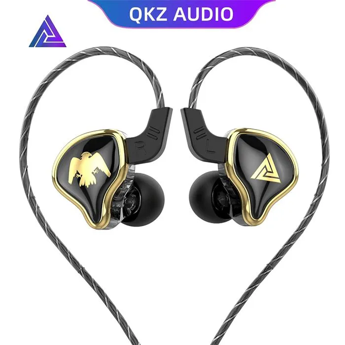 QKZ AK6 Ares In Ear Wired Earphones Dynamic HIFI Music Bass DJ Sport Headphone Gaming Earphones With Mic Monitor Earbuds Wired Headphone Wired Headset Wired Earpods Noise Reduction Sports Earphone