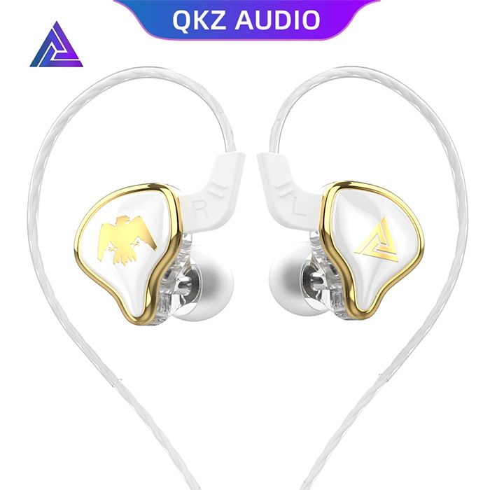 QKZ AK6 Ares Monitor Grade in-ear Dynamic Headphones Wired Earphones Noise Canceling Wire Control Headset For Computer Gaming Headphone 3.5MM Audio Earphones With Microphone