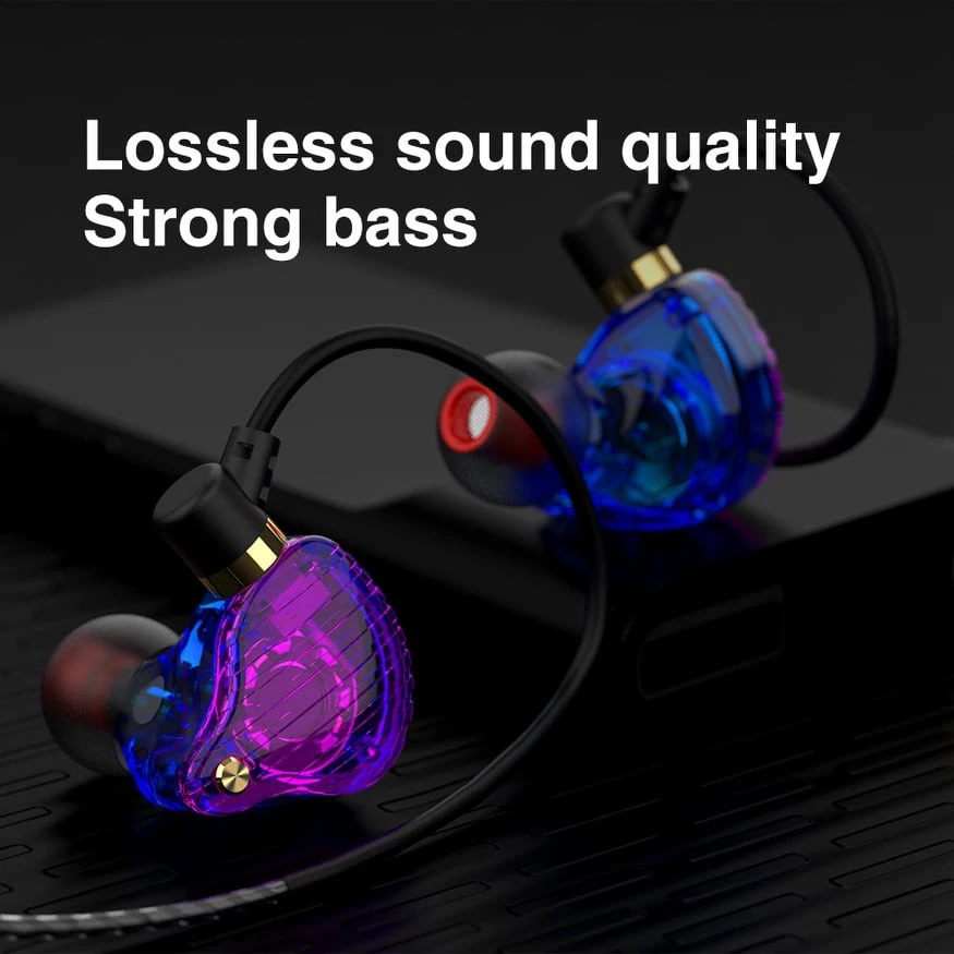Original QKZ Earphones SK3 Earphone With MIC Wired Earphone 1.2Meters Line Control Noise Canceling Stereo Bass Sport Running Headset HIFI Monitor Earbuds Earpods Wired Headphone For Android Phone