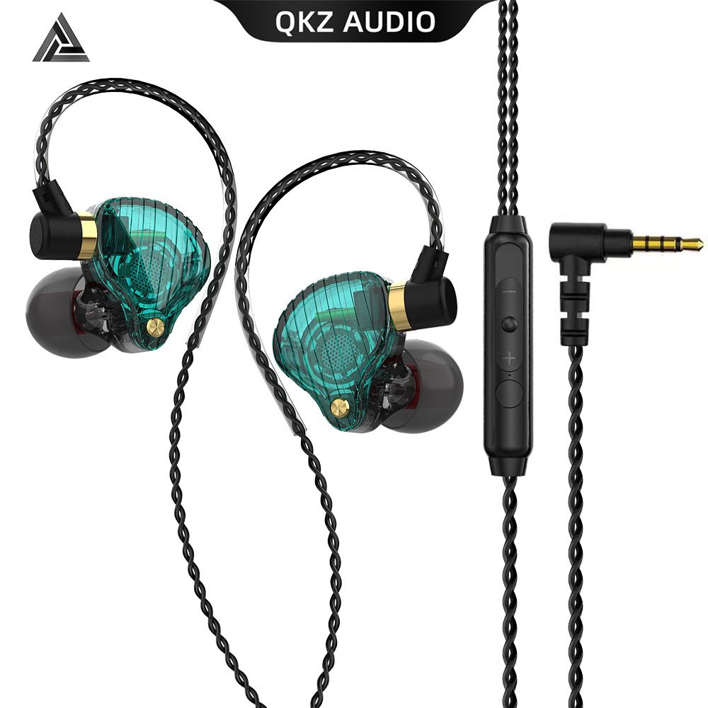 Original QKZ Earphones SK3 Earphone With MIC Wired Earphone 1.2Meters Line Control Noise Canceling Stereo Bass Sport Running Headset HIFI Monitor Earbuds Earpods Wired Headphone For Android Phone