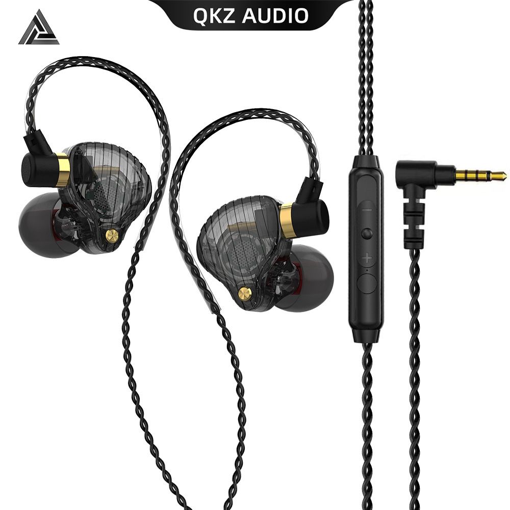 Original QKZ Earphones SK3 Earphone With MIC Wired Earphone 1.2Meters Line Control Noise Canceling Stereo Bass Sport Running Headset HIFI Monitor Earbuds Earpods Wired Headphone For Android Phone