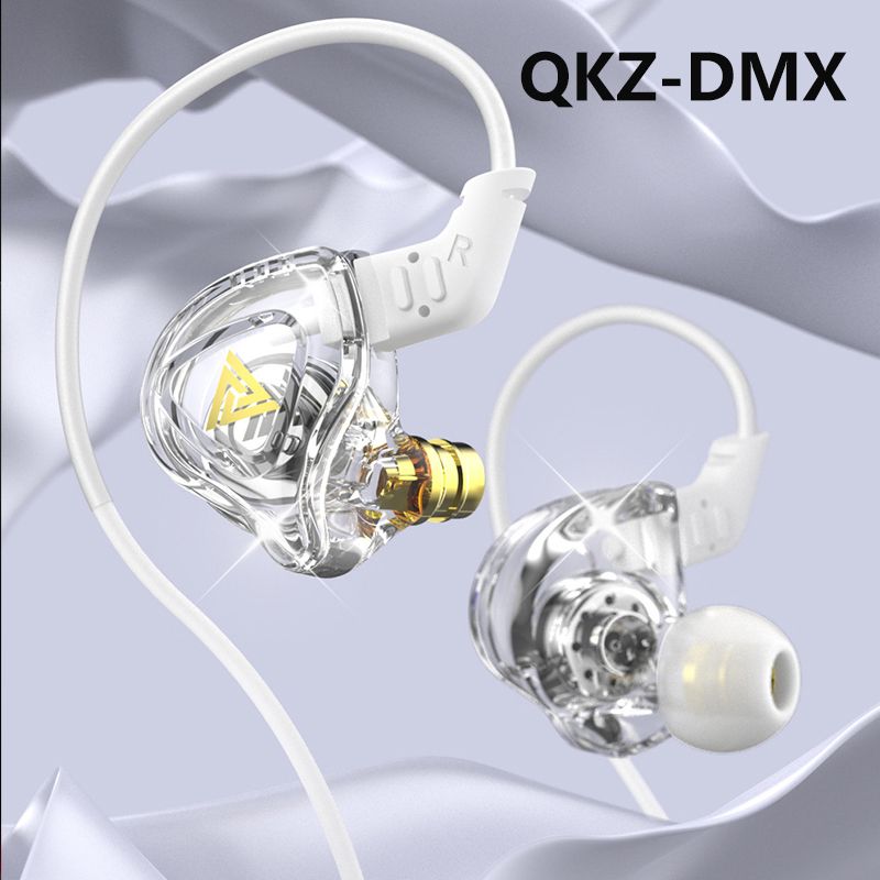 QKZ DMX Earphone Wired Earphone Sport Earbuds Stereo earphone Music Cell Phone Running Headset dj With HD Mic Noise Cancelling In Ear Monitor Earphones Wired Headset 3.5mm Jack Universal Android buds