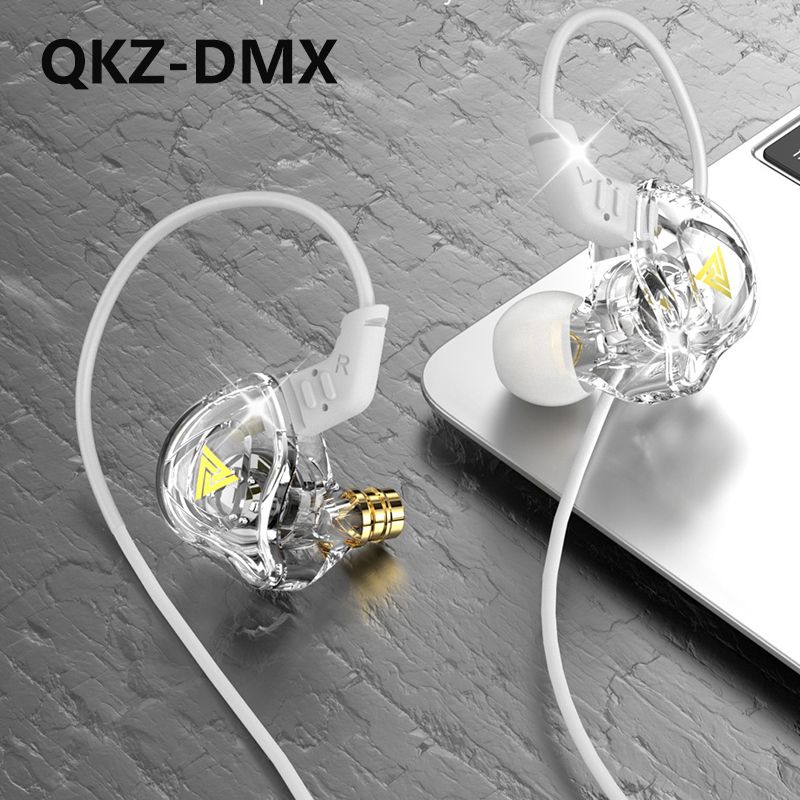QKZ DMX Earphone Wired Earphone Sport Earbuds Stereo earphone Music Cell Phone Running Headset dj With HD Mic Noise Cancelling In Ear Monitor Earphones Wired Headset 3.5mm Jack Universal Android buds