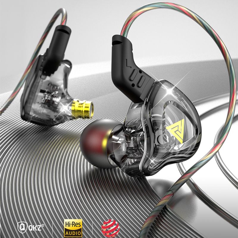 QKZ DMX Earphone Wired Earphone Sport Earbuds Stereo earphone Music Cell Phone Running Headset dj With HD Mic Noise Cancelling In Ear Monitor Earphones Wired Headset 3.5mm Jack Universal Android buds