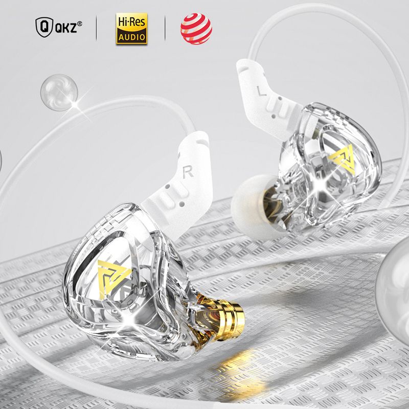QKZ DMX Earphone Wired Earphone Sport Earbuds Stereo earphone Music Cell Phone Running Headset dj With HD Mic Noise Cancelling In Ear Monitor Earphones Wired Headset 3.5mm Jack Universal Android buds