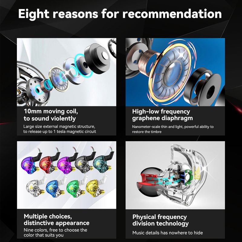 QKZ DMX Earphone Wired Earphone Sport Earbuds Stereo earphone Music Cell Phone Running Headset dj With HD Mic Noise Cancelling In Ear Monitor Earphones Wired Headset 3.5mm Jack Universal Android buds