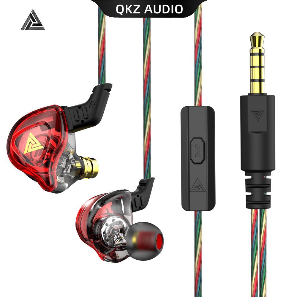 QKZ DMX Earphone Wired Earphone Sport Earbuds Stereo earphone Music Cell Phone Running Headset dj With HD Mic Noise Cancelling In Ear Monitor Earphones Wired Headset 3.5mm Jack Universal Android buds