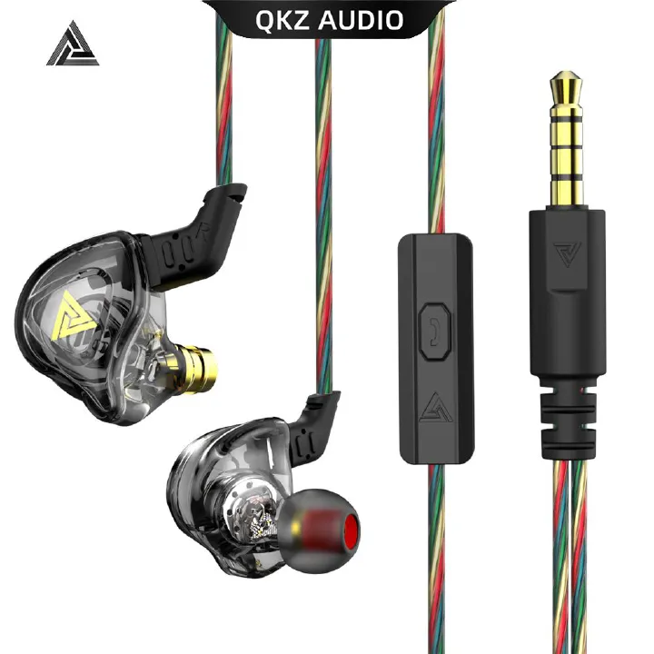 QKZ DMX Dynamic Earphones HIFI Bass Earbuds In Ear Monitor Earphones Sport Noise Canceling Headset Android Earpiece Portable Wired Headset QKZ Original Earphone With Mic Wired Earphone Wired Headphone