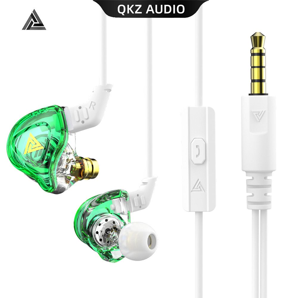 QKZ DMX Earphone Wired Earphone Sport Earbuds Stereo earphone Music Cell Phone Running Headset dj With HD Mic Noise Cancelling In Ear Monitor Earphones Wired Headset 3.5mm Jack Universal Android buds