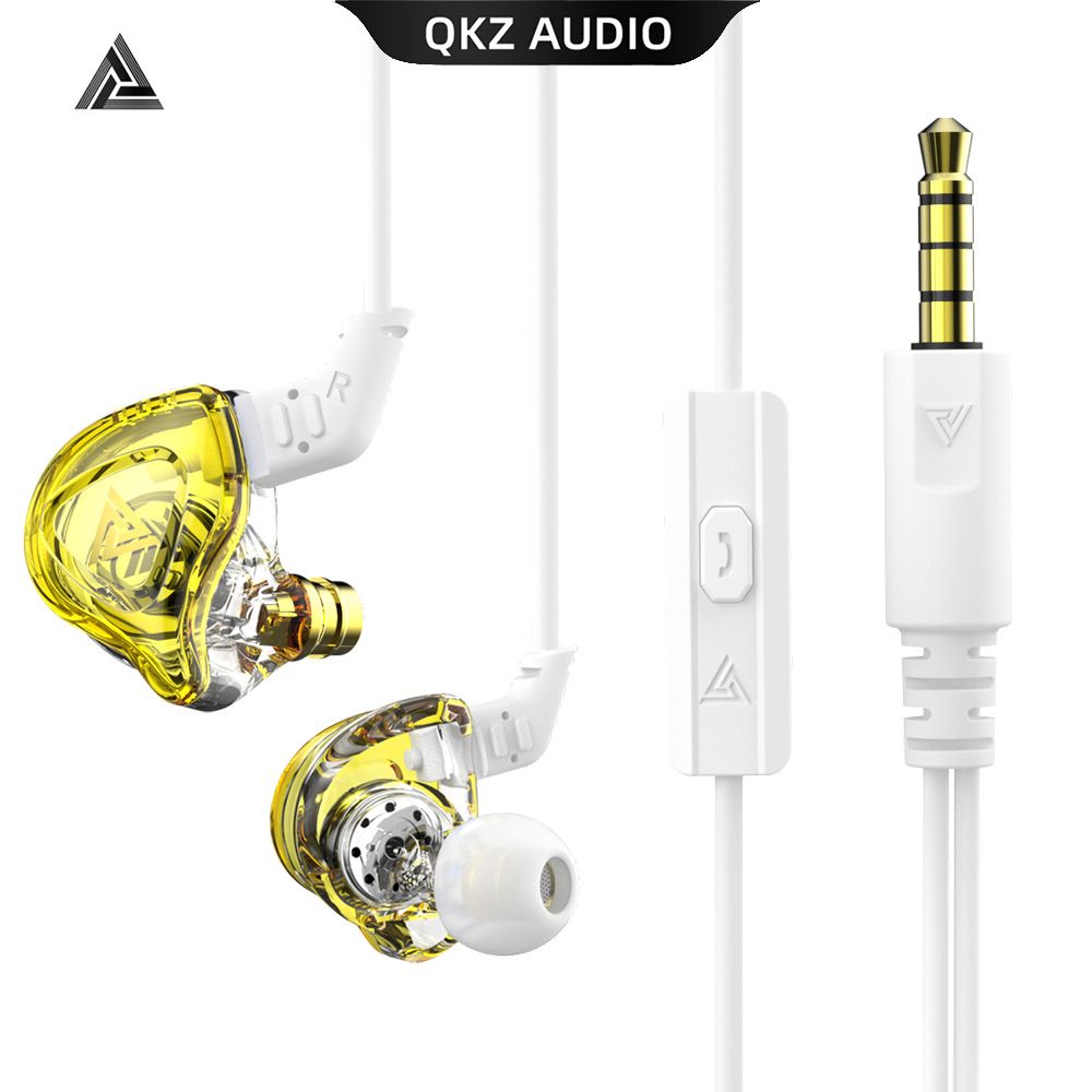 QKZ DMX Earphone Wired Earphone Sport Earbuds Stereo earphone Music Cell Phone Running Headset dj With HD Mic Noise Cancelling In Ear Monitor Earphones Wired Headset 3.5mm Jack Universal Android buds