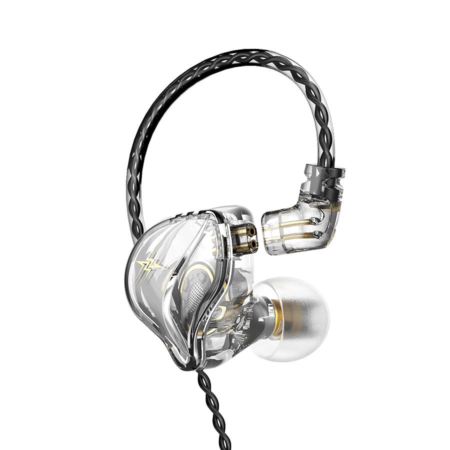 QKZ ZXT 1 Dynamic HIFI Bass Earbuds Wired Earphone With Microphone In Ear Monitor Earphone Sport Noise Cancelling Headset Mobile Phone Headphone Sports Earphone Gaming Earplug Original QKZ Earphone
