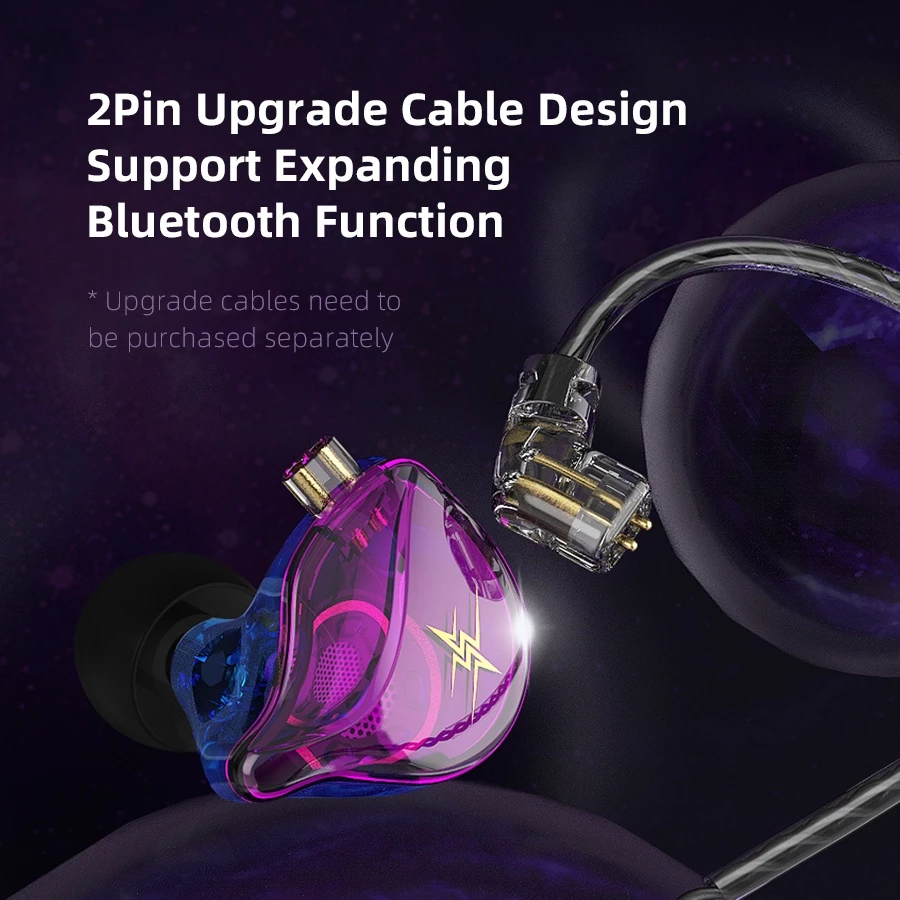 QKZ ZXT 1 Dynamic HIFI Bass Earbuds Wired Earphone With Microphone In Ear Monitor Earphone Sport Noise Cancelling Headset Mobile Phone Headphone Sports Earphone Gaming Earplug Original QKZ Earphone