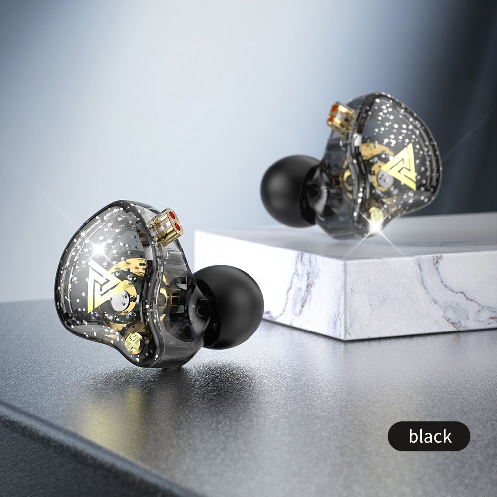 QKZ AK6 Pro Wired Headphones 3.5mm High Quality Microphone Super Bass Noise Cancelling Sport Running Neckband Earphones Wired Headphone Wired Earphones With Mic HiFi Gaming Earphone Wired Headset