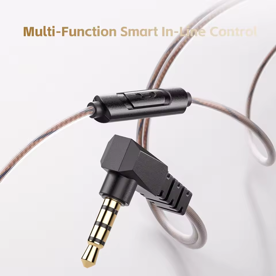 Original QKZ AK6 SRS Driver HiFi Wired Earphone Race Sport Headphone Bass Stereo Headset Music Earbuds 3.5MM In Ear With Mic Mobile Phone Headphones Sports Earphones For Android Phone QKZ Original Bud