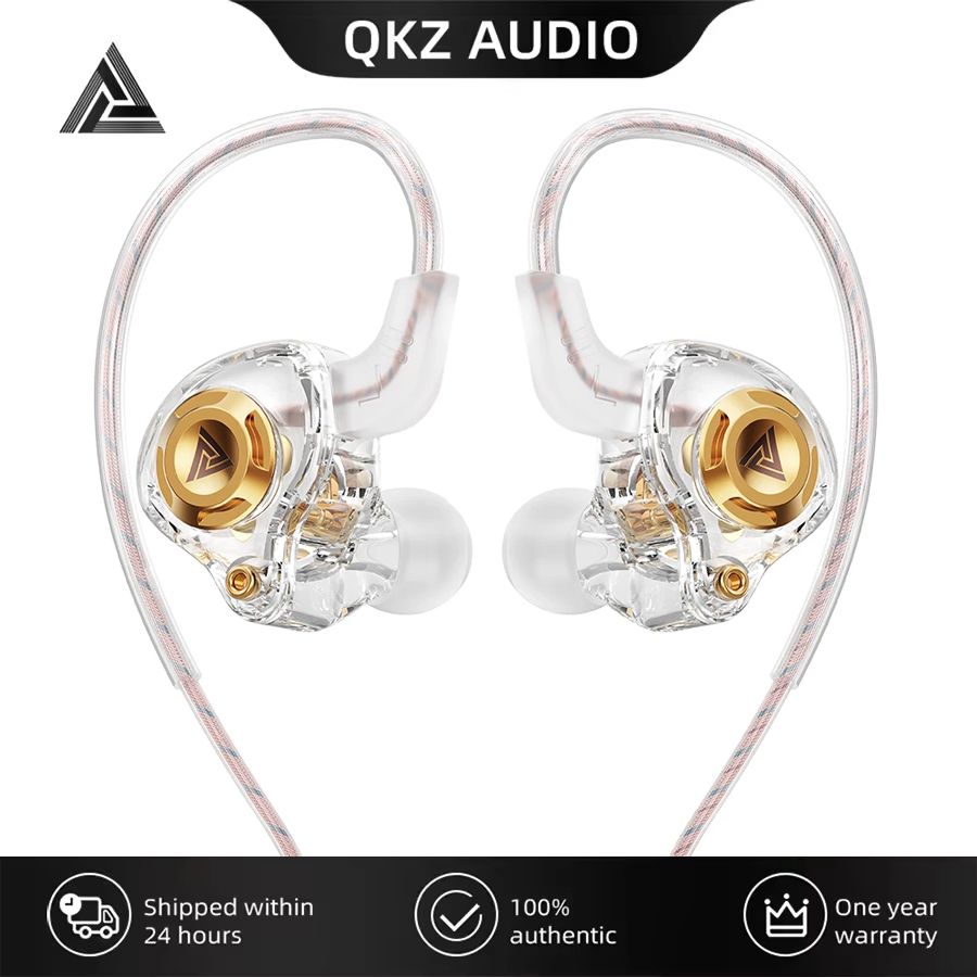 Original QKZ AK6 SRS Driver HiFi Wired Earphone Race Sport Headphone Bass Stereo Headset Music Earbuds 3.5MM In Ear With Mic Mobile Phone Headphones Sports Earphones For Android Phone QKZ Original Bud