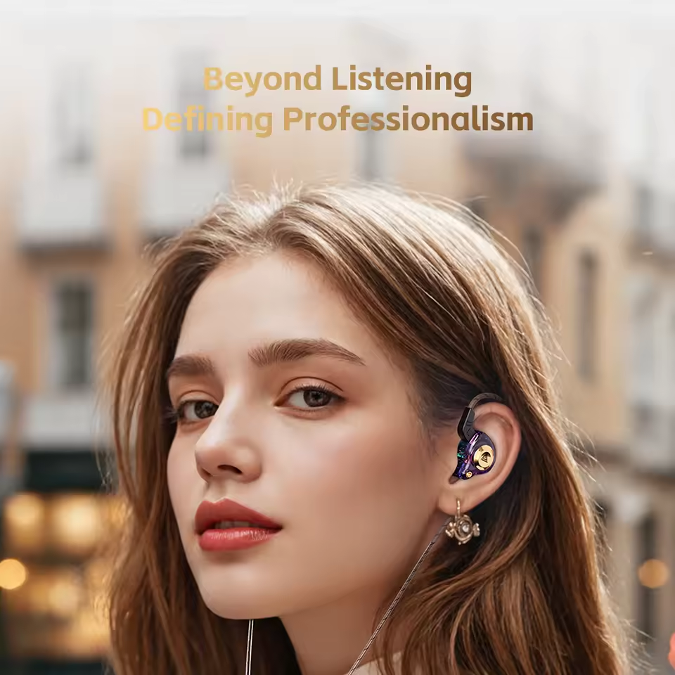Original QKZ AK6 SRS Driver HiFi Wired Earphone Race Sport Headphone Bass Stereo Headset Music Earbuds 3.5MM In Ear With Mic Mobile Phone Headphones Sports Earphones For Android Phone QKZ Original Bud
