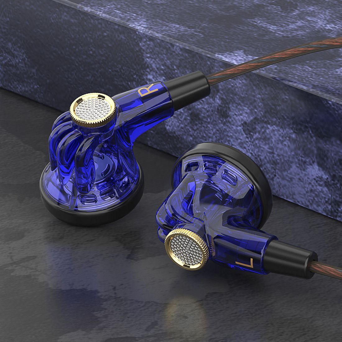 QKZ MDR Dynamic Driver HiFi Headphones with Mic In Ear Earphone Flat Head Plug Earbuds Bass Headset For Gym Sports Earphones Running Music Headset QKZ Earphones Original Wired Earphone With Microphone