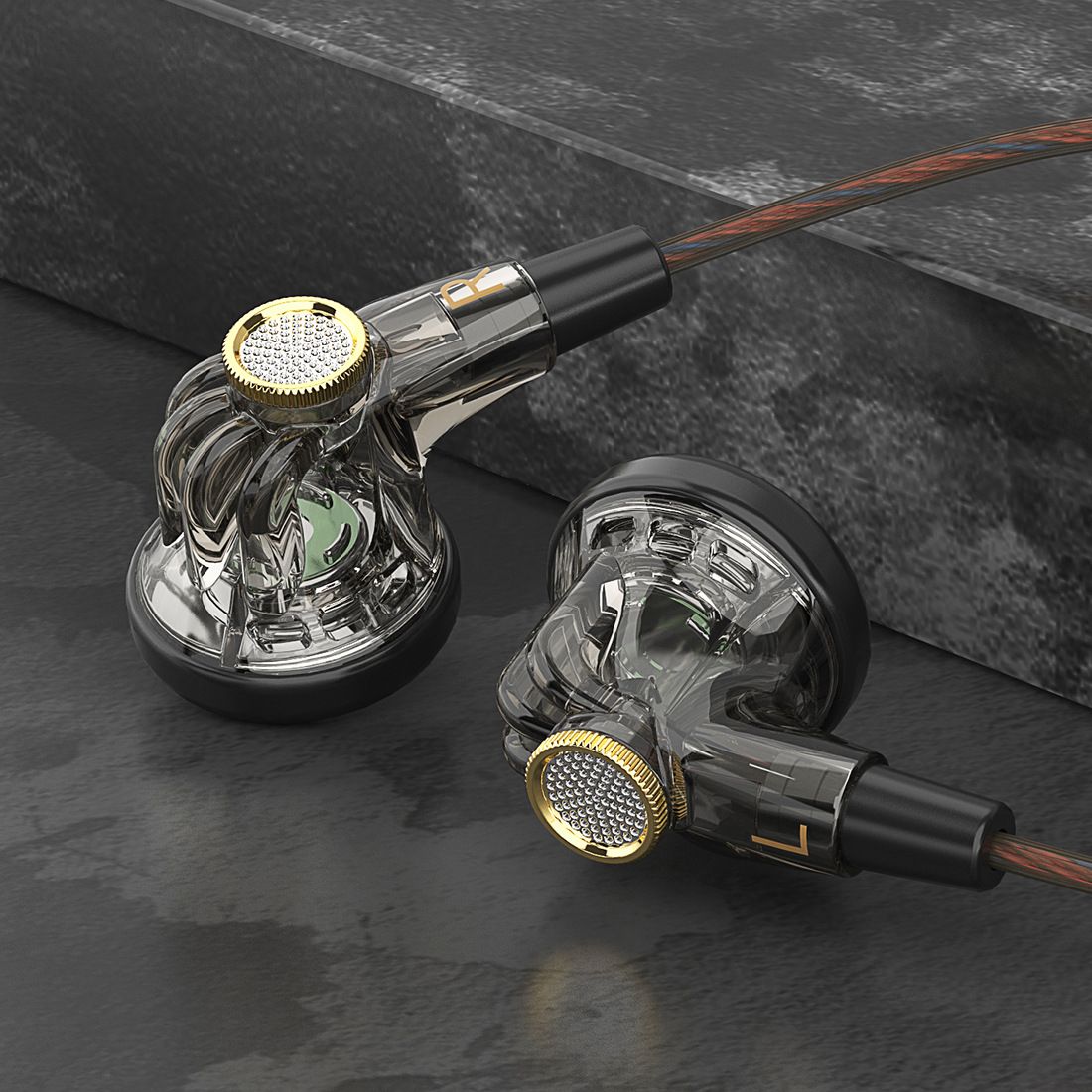QKZ MDR Dynamic Driver HiFi Headphones with Mic In Ear Earphone Flat Head Plug Earbuds Bass Headset For Gym Sports Earphones Running Music Headset QKZ Earphones Original Wired Earphone With Microphone