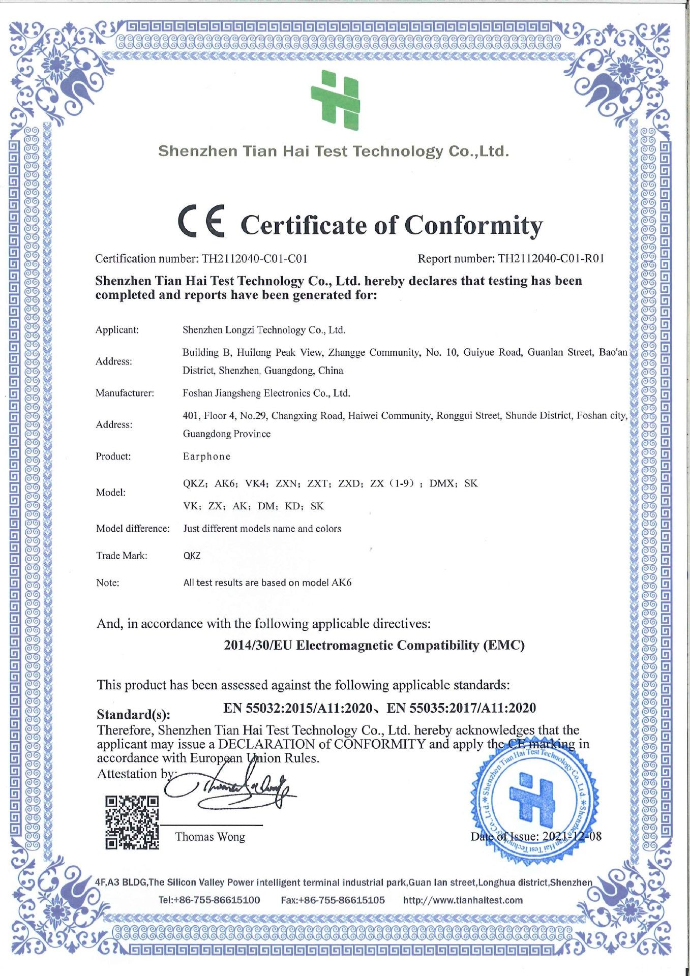 QKZ AK3 FiLe Wired Earphone with Microphone HiFi Music Monitor In Ear Bass Hifi Sound Headphones Noise Cancelling Headset For Sport Gaming Earbuds Original QKZ Headphones