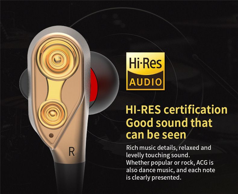 QKZ CK8 7D 3.5mm HiFi in-Ear Earphone Wired Dual Dynamaic loudspeaker Driver Super Bass Stereo Earbud Wired Headset Sleeping Earbuds Sleeping Earpods QKZ Original Earphones Sport Earphone With Mic