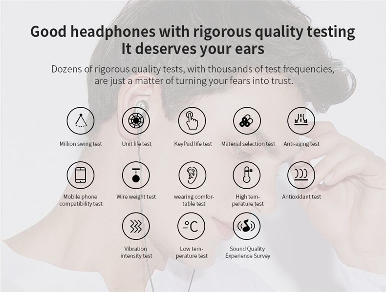 QKZ CK8 7D 3.5mm HiFi in-Ear Earphone Wired Dual Dynamaic loudspeaker Driver Super Bass Stereo Earbud Wired Headset Sleeping Earbuds Sleeping Earpods QKZ Original Earphones Sport Earphone With Mic