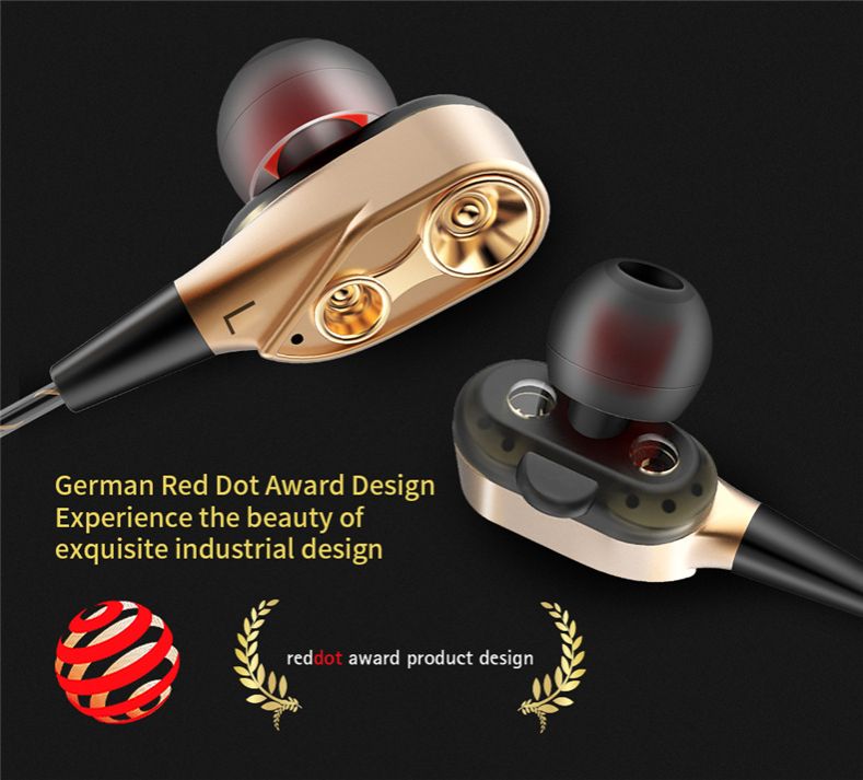 QKZ CK8 7D 3.5mm HiFi in-Ear Earphone Wired Dual Dynamaic loudspeaker Driver Super Bass Stereo Earbud Wired Headset Sleeping Earbuds Sleeping Earpods QKZ Original Earphones Sport Earphone With Mic