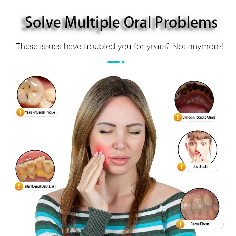 Ultrasonic Electric Toothbrushes Waterproof USB Charger Electric Ultrasonic Dental Calculus Remover Teeth Cleaner Dental Cleaning Teeth Whitening Scaler Dental Tartar Remover Oral Care