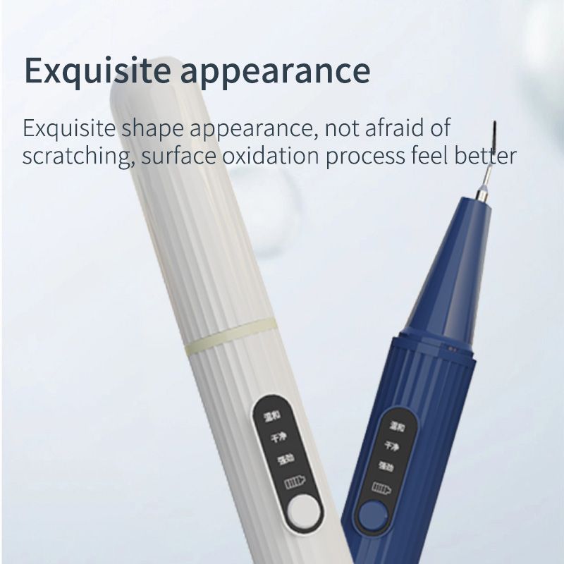 Pro Ultrasonic Teeth Cleaner - 3-Speed Stainless Steel Dental Calculus Remover  High-Frequency Vibration & Dual Tips for Efficient Cleaning  Portable Design with 8-Week Gum Care