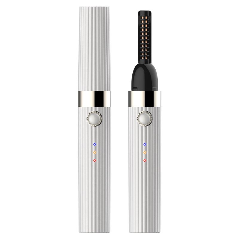 Rechargeable 3-Temperature Smart Eyelash Curler 10-Min Auto Stop Heat-Safe Design 3D Dynamic Curl + Mascara Doubles Effect Long-Lasting Lift for Natural Electrifying Eyes