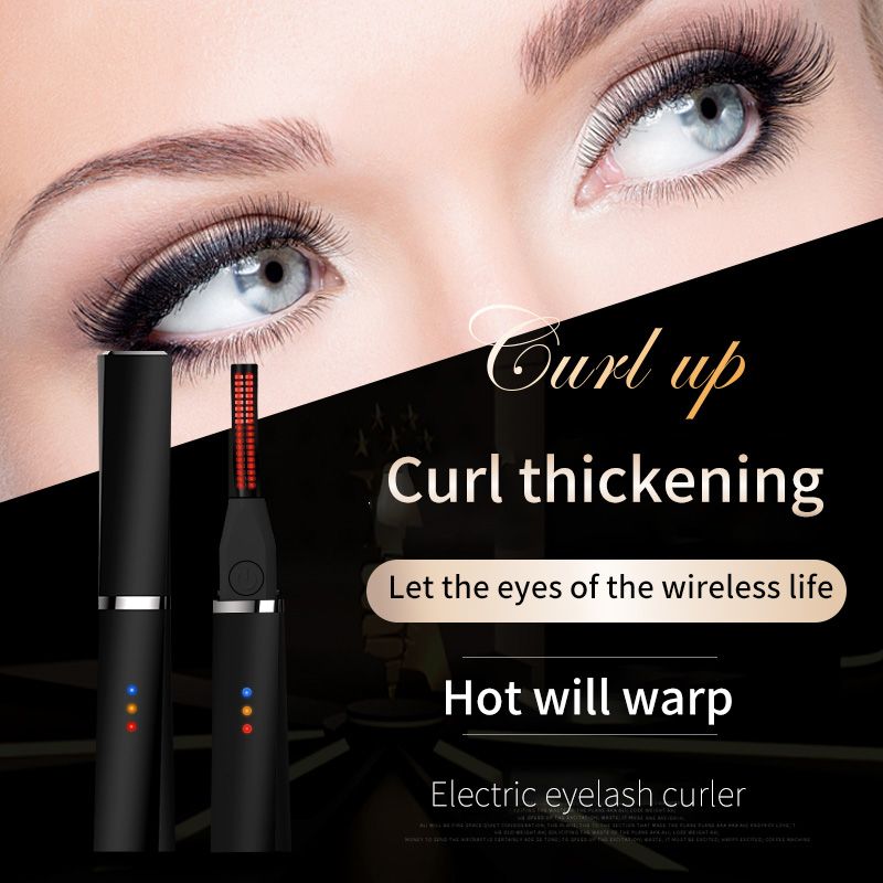 Rechargeable Ionic Eyelash Curler - 10s Fast Heating, 24H Long-Lasting Curl, Damage-Free Design | 90min Continuous Use, 40°C Safe Temp, Portable Electric Lash Curler for Natural Voluminous Lashes!
