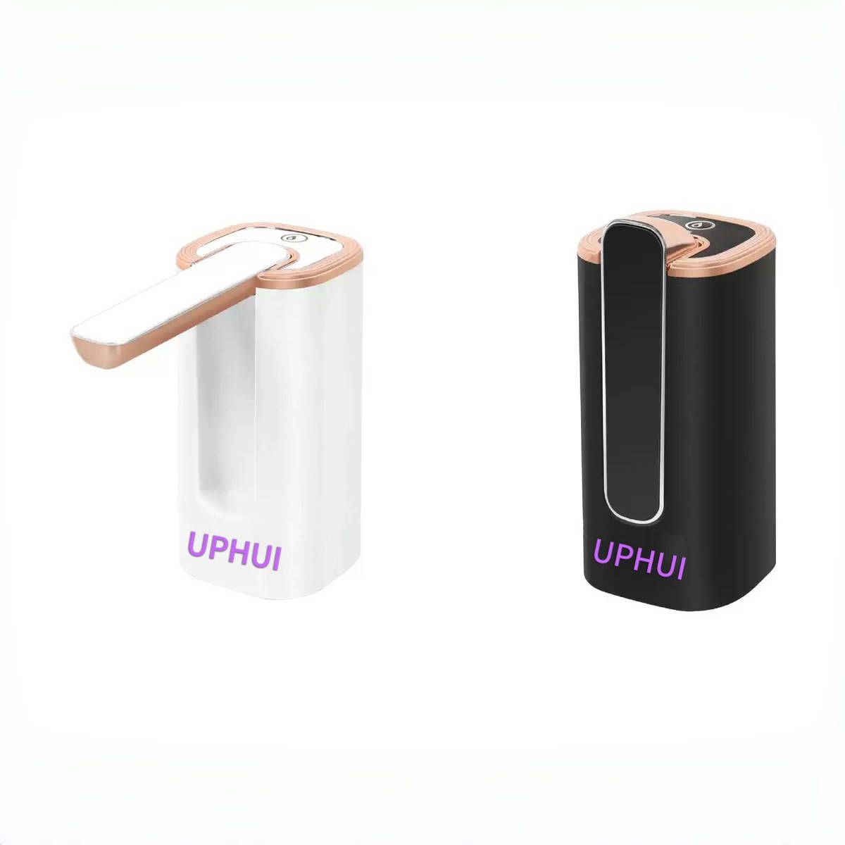 UPHUI Electric Water Bottle Pump with One-button Start Bottle Pump  Foldable and Exquisite Appearance DesignType-C Dispenser Portable Universal Water Bottle Pump with Switch for Home Kitchen Office