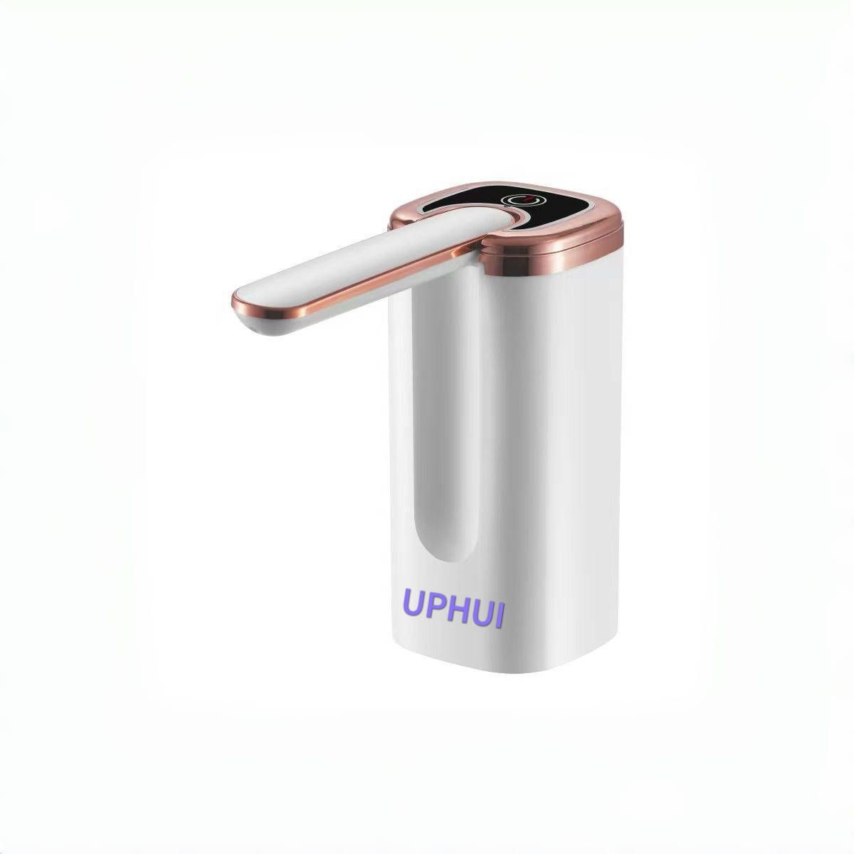 UPHUI Electric Water Bottle Pump with One-button Start Bottle Pump  Foldable and Exquisite Appearance DesignType-C Dispenser Portable Universal Water Bottle Pump with Switch for Home Kitchen Office