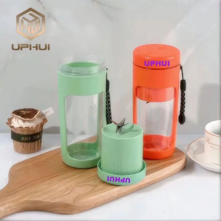UPHUI Personal Blender For Shakes And Smoothies Portable Mixer Fruit Juicer USB Rechargeable With 6 Blades Handheld Blenders For Sports Travel And Outdoors Small Electric Mini Blender