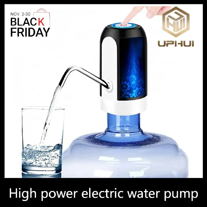UPHUI Water Extractor Automatic Water Bottle Pump USB Rechargeable Electric Water Bottle Filler Dispenser Portable Universal Water Bottle Pump with Switch for Home Kitchen Office Camping