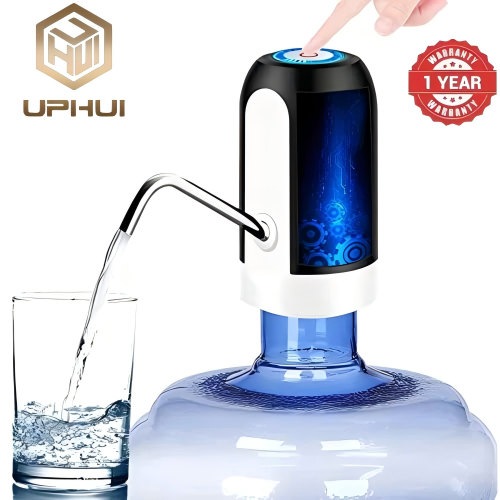 UPHUI Water Extractor Automatic Water Bottle Pump USB Rechargeable Electric Water Bottle Filler Dispenser Portable Universal Water Bottle Pump with Switch for Home Kitchen Office Camping