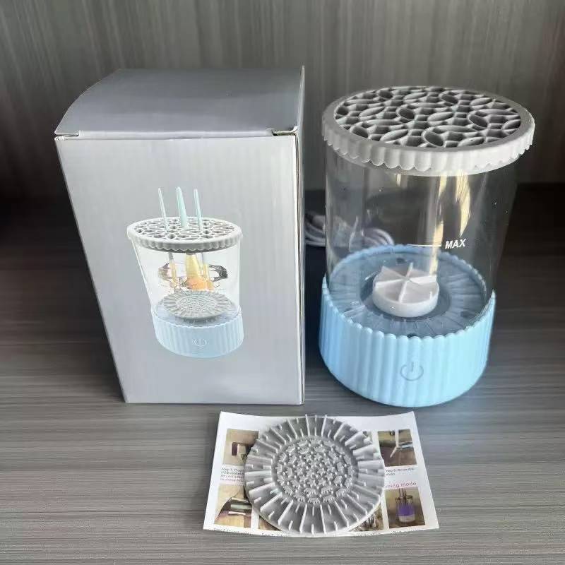 UPHUI Electric Makeup Brush Cleaning Machine Portable Makeup Brush Electric Cleaning Brush Automatic Washing Wachine Quick Drying Tool Washing Magic Tool