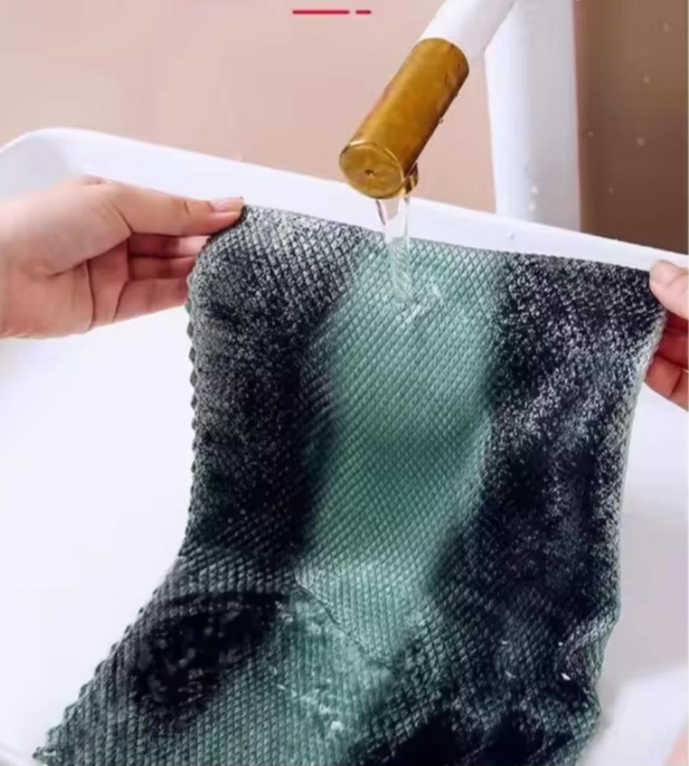 5pcs Microfiber Cleaning Cloth cleaning towel super absorbent window glass cleaning kitchen anti greease wiping rags: size 30 × 40 cm