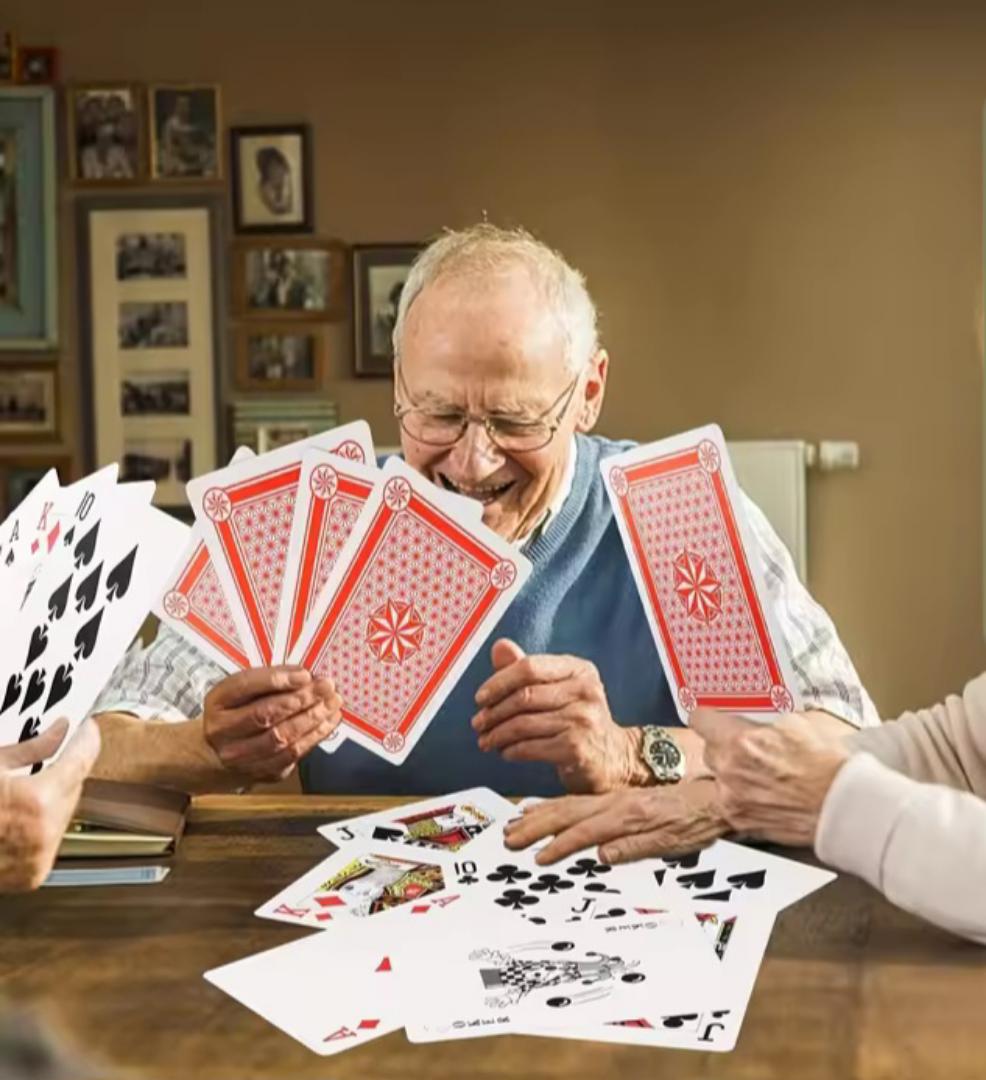 Poker Paper Playing Cards game giant playing card set - 54 cards ( 12 × 7 cm)  for poker cards