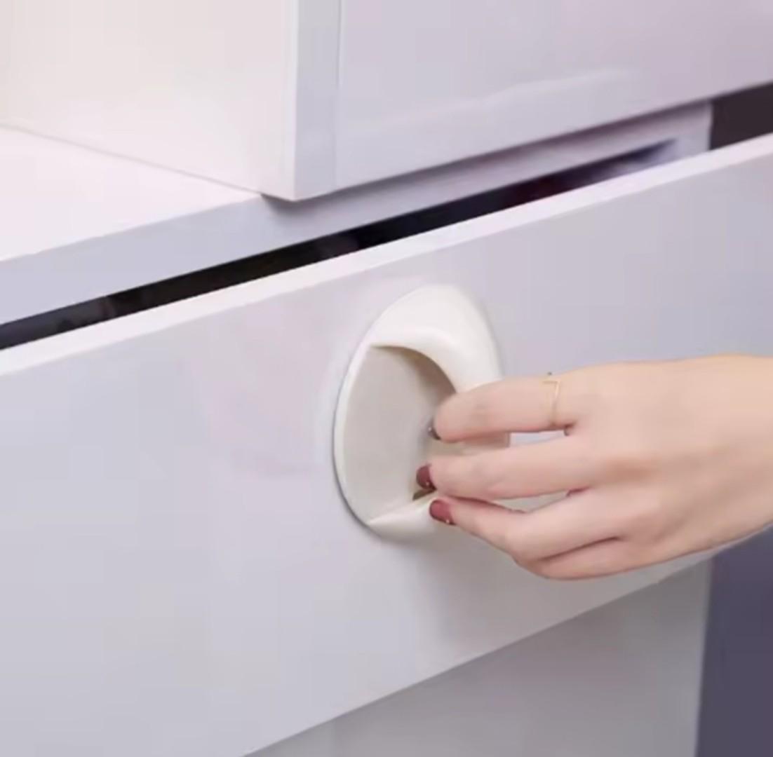 Adhesive door or drawer handle or knod stick on furniture handle Punch-free Door Handle, Window Drawer, Adhesive Wardrobe Handle, Balcony Glass, Push-pull Wooden Door Handle Assistance Hanger