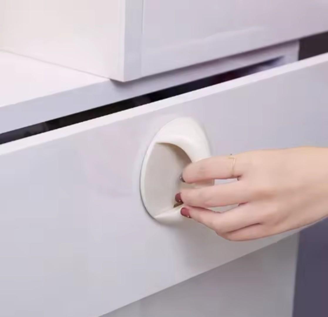 Adhesive door or drawer handle or knod stick on furniture handle Punch-free Door Handle, Window Drawer, Adhesive Wardrobe Handle, Balcony Glass, Push-pull Wooden Door Handle Assistance Hanger