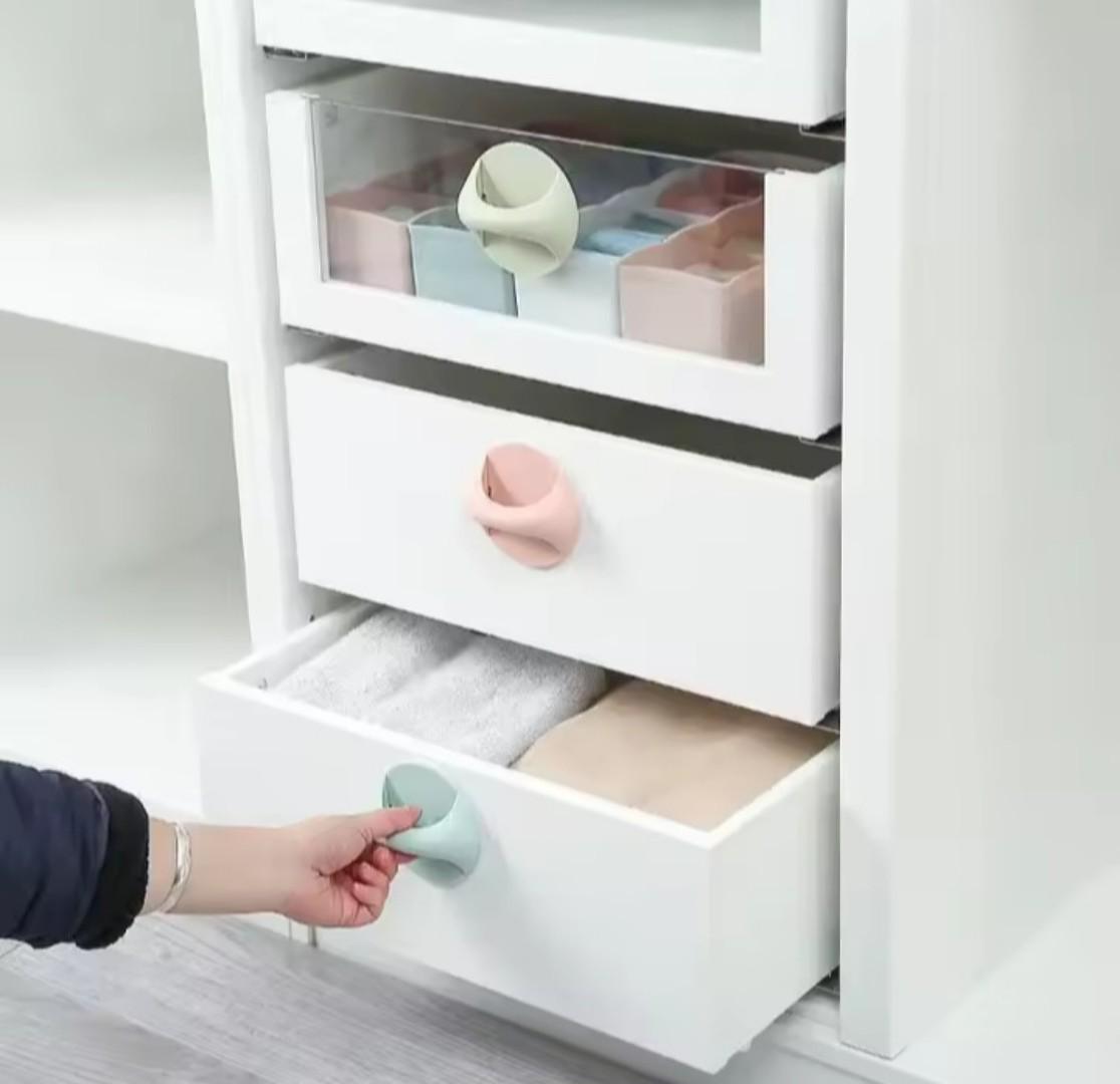 Adhesive door or drawer handle or knod stick on furniture handle Punch-free Door Handle, Window Drawer, Adhesive Wardrobe Handle, Balcony Glass, Push-pull Wooden Door Handle Assistance Hanger