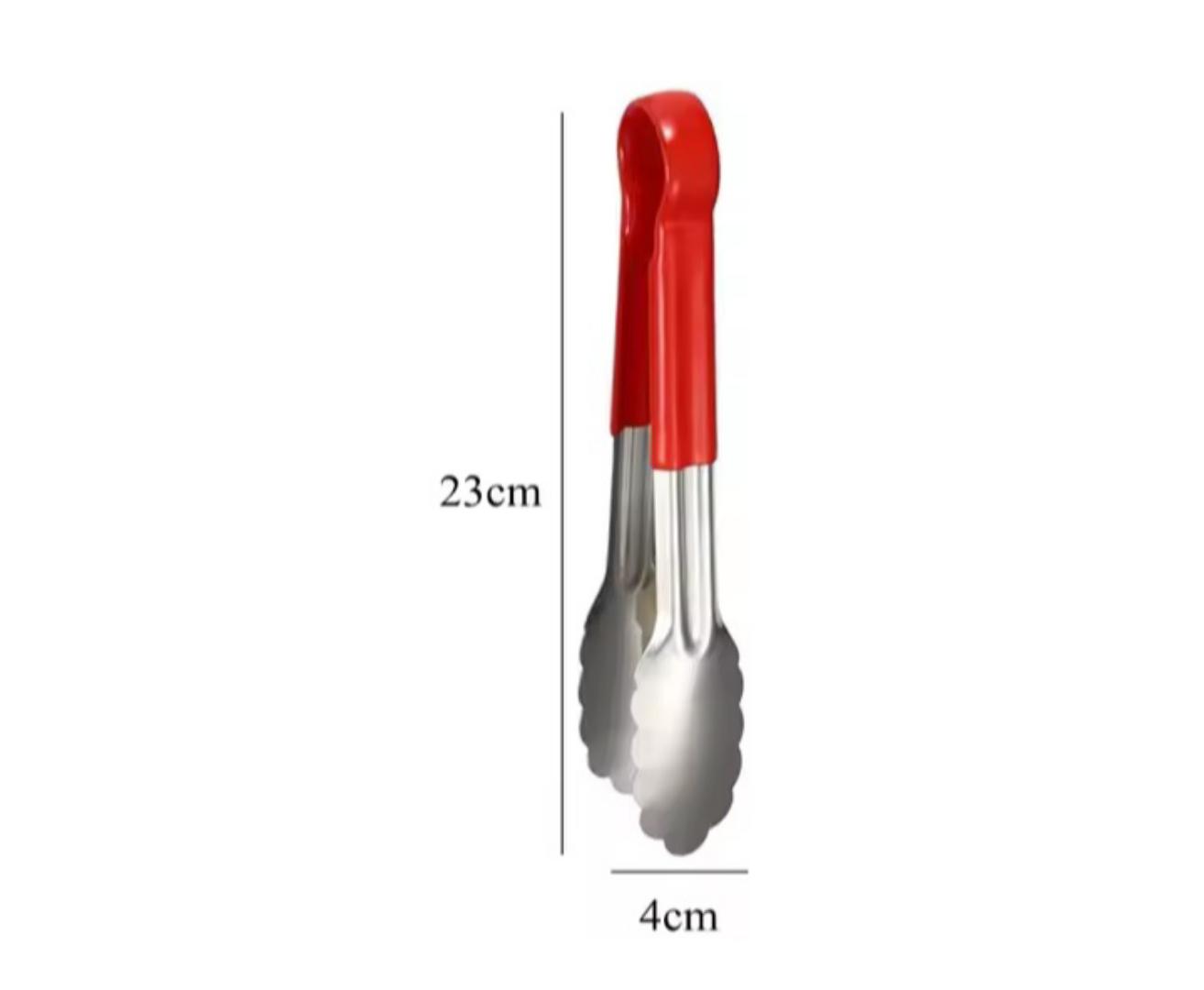 2 piece food tongs set with silicon handlestainless steel tongs, kitchen tongs, grilling tools, heat-resistant utensils, BBQ tongs, cooking tools, non-slip tongs, food serving tongs.