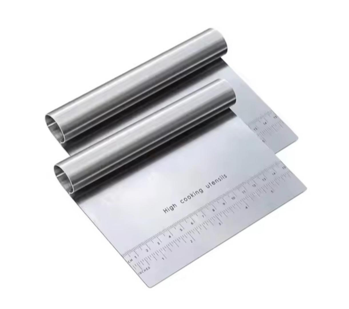 Multi-purpose Stainless Steel Scraper Noodle Knife Pastry Spatula Dough Scraper Spatulas Cake Pizza Dough Cutter Kitchen Tools.