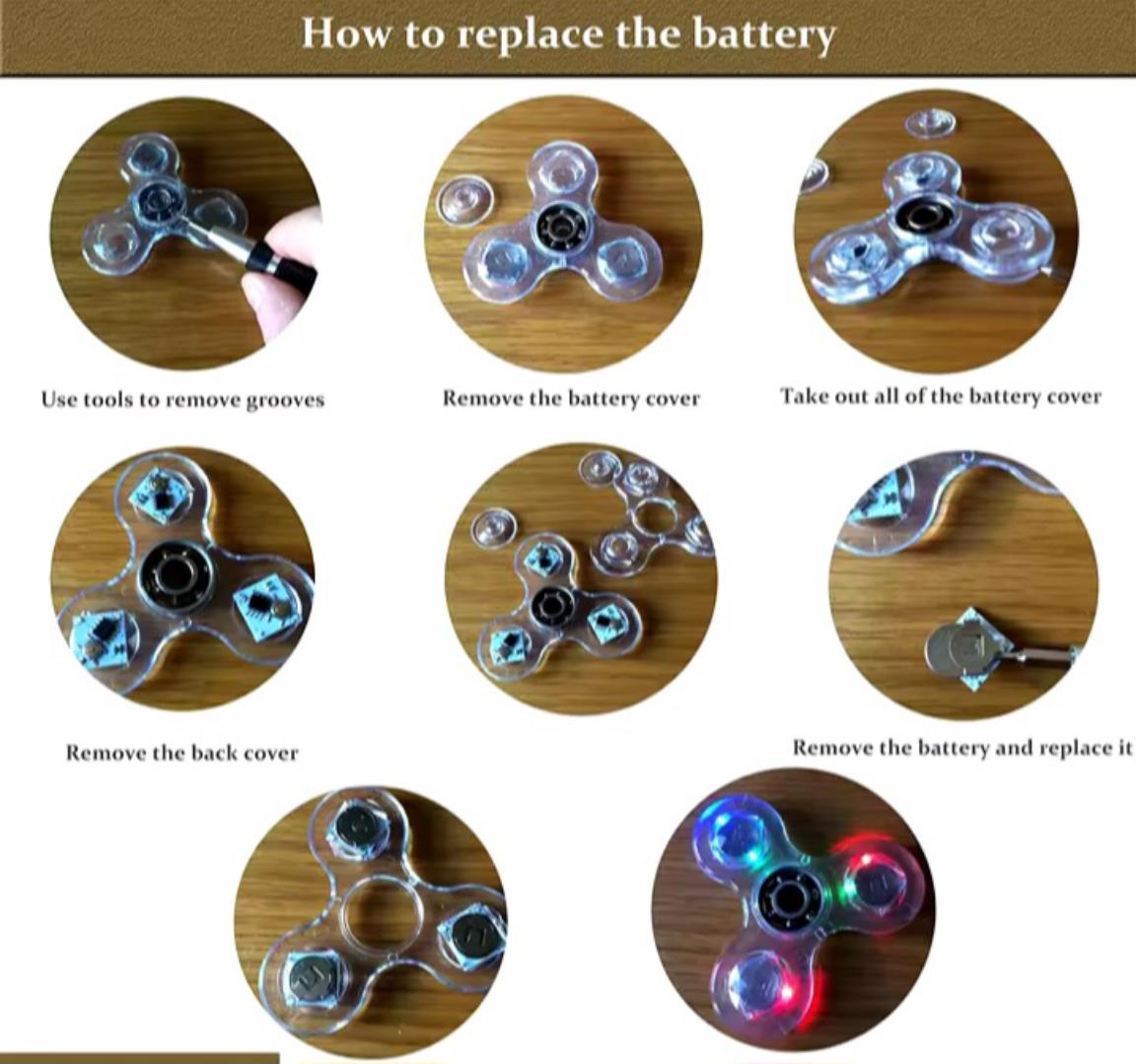 Fingertip fidget spinner toyTransparent Gyro Fingertip With Light Luminous Colorful Luminous Finger Pressure Reduction Toy